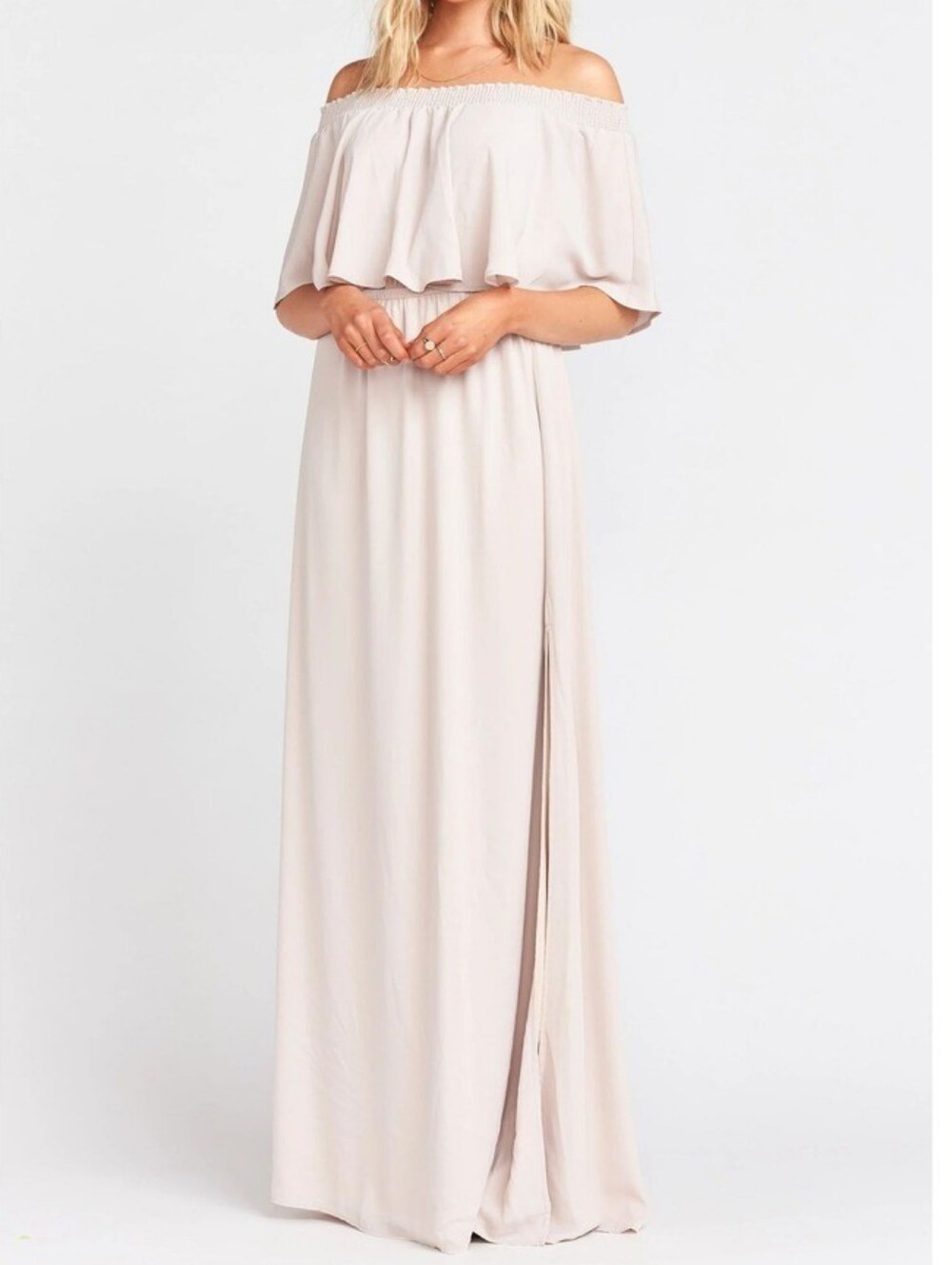 Show Me Your Mumu Hacienda maxi dress show me the ring crisp small